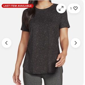 Skechers Go Walk Wear Ladies’ Short Sleeve Active Tee Tunic Top M